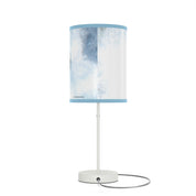 Modern Blue and White Abstract Art Table Lamp
