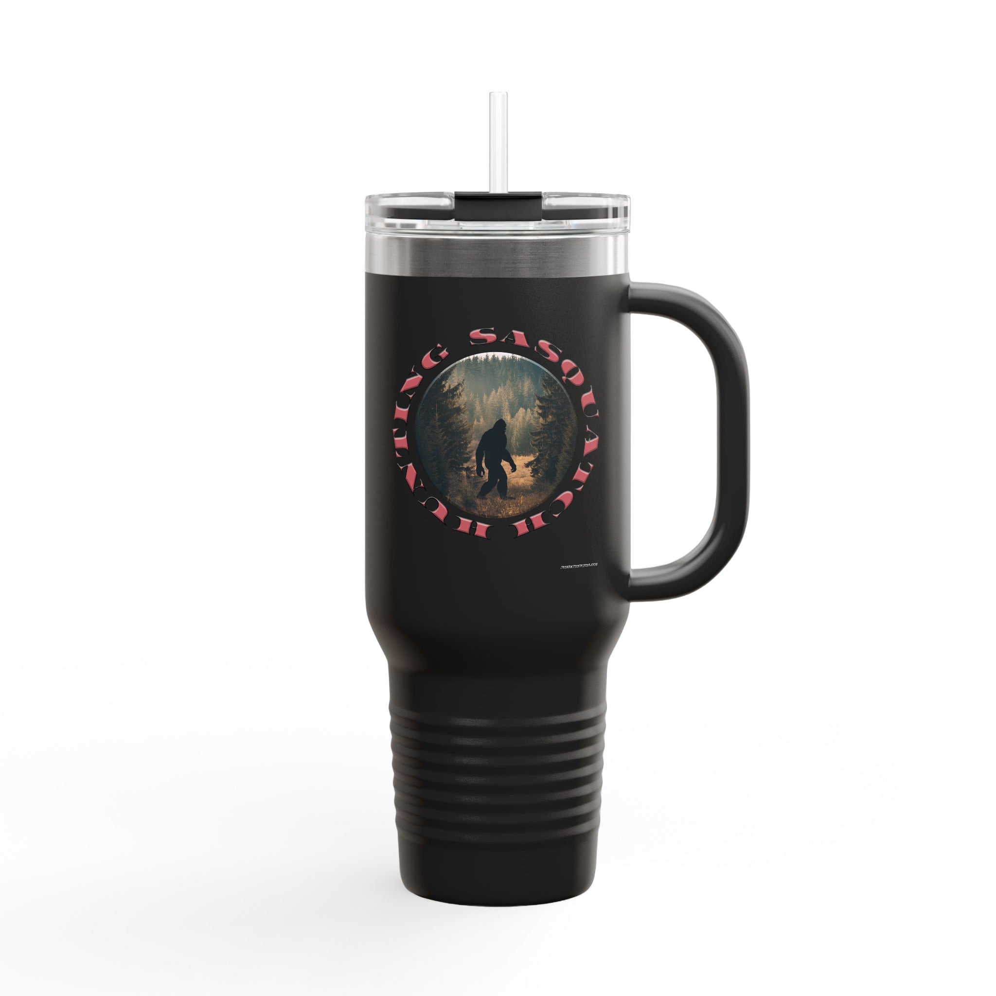 Hiking Sasquatch Design Travel Mug product type