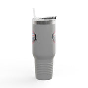 Adventures Awaiting Gray Travel Tumbler Product