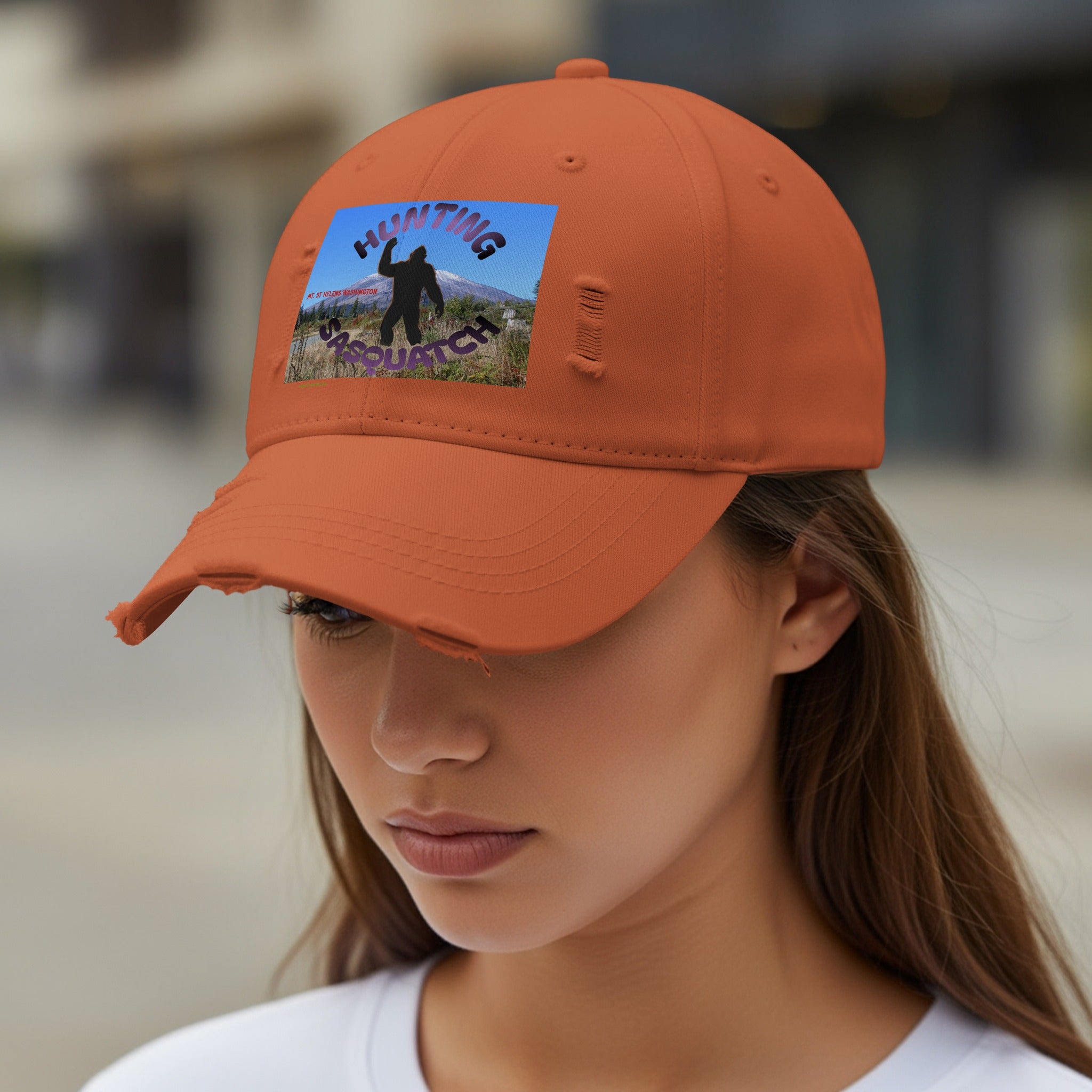 Hunting Enthusiast Design Distressed Style Cap product type