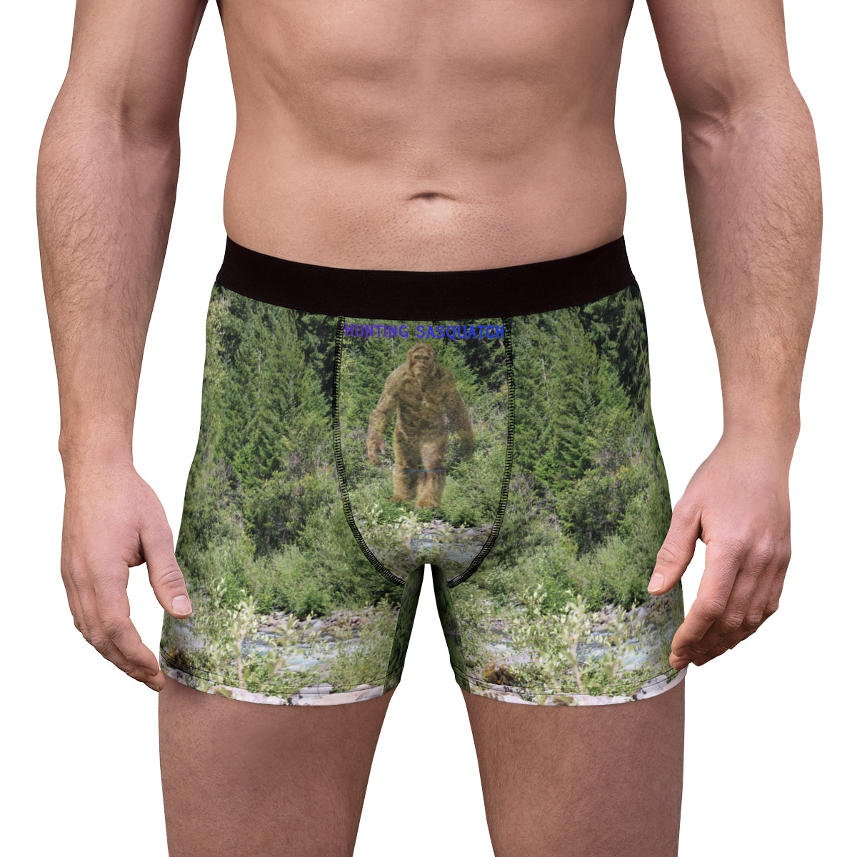 Bigfoot Sighting Novelty Print Men's Boxer product
