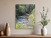 Serene River With Lush Greenery Wall Art product