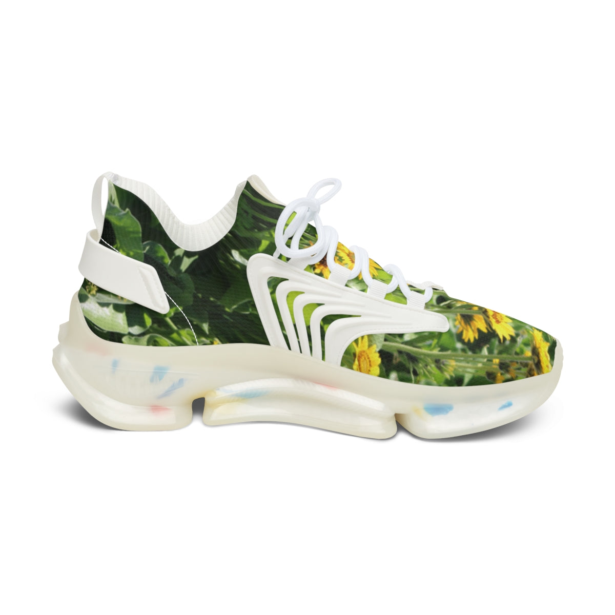 Vibrant Floral Athletic Shoes for a Stylish Workout