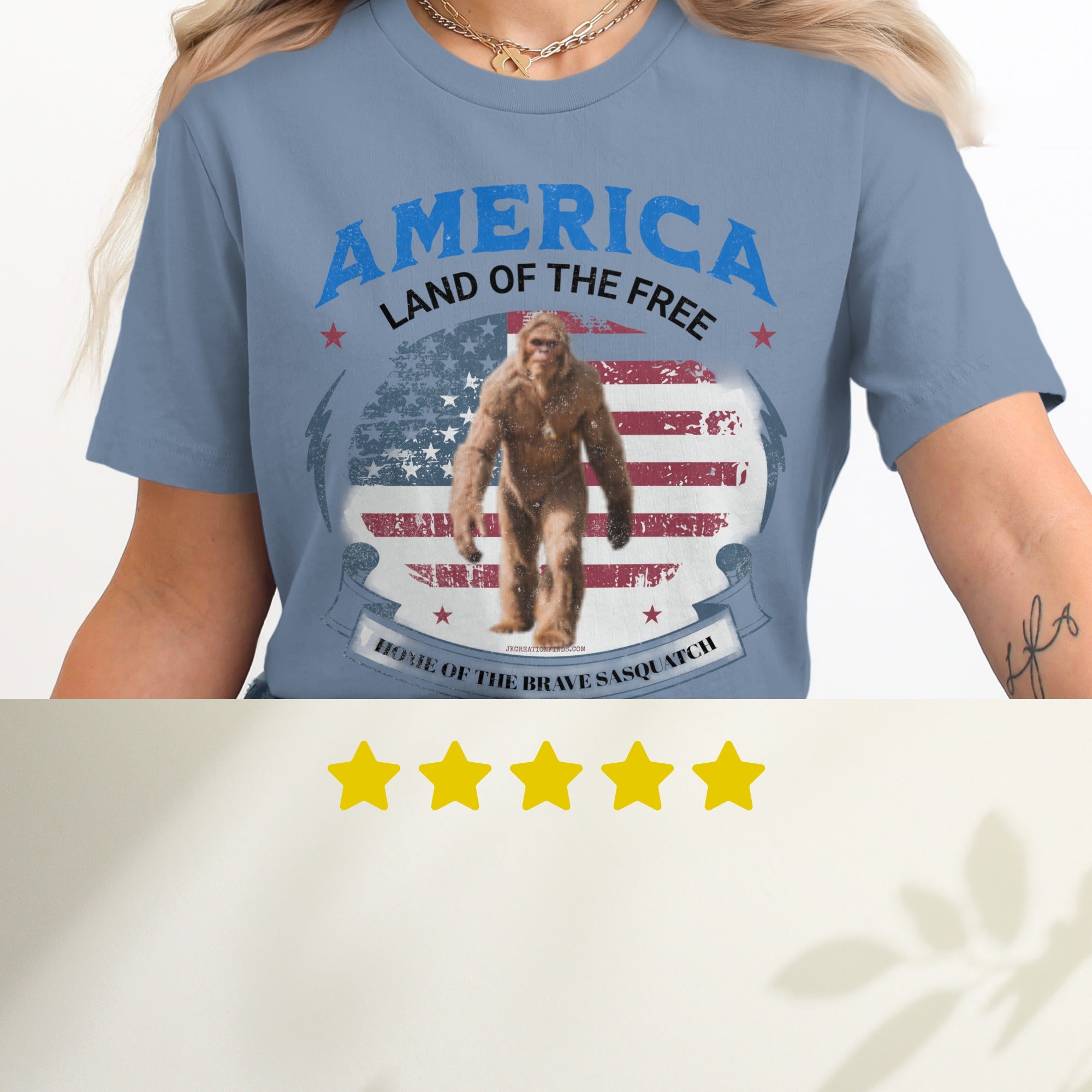America Land of the Free Home of the Brave Sasquatch product