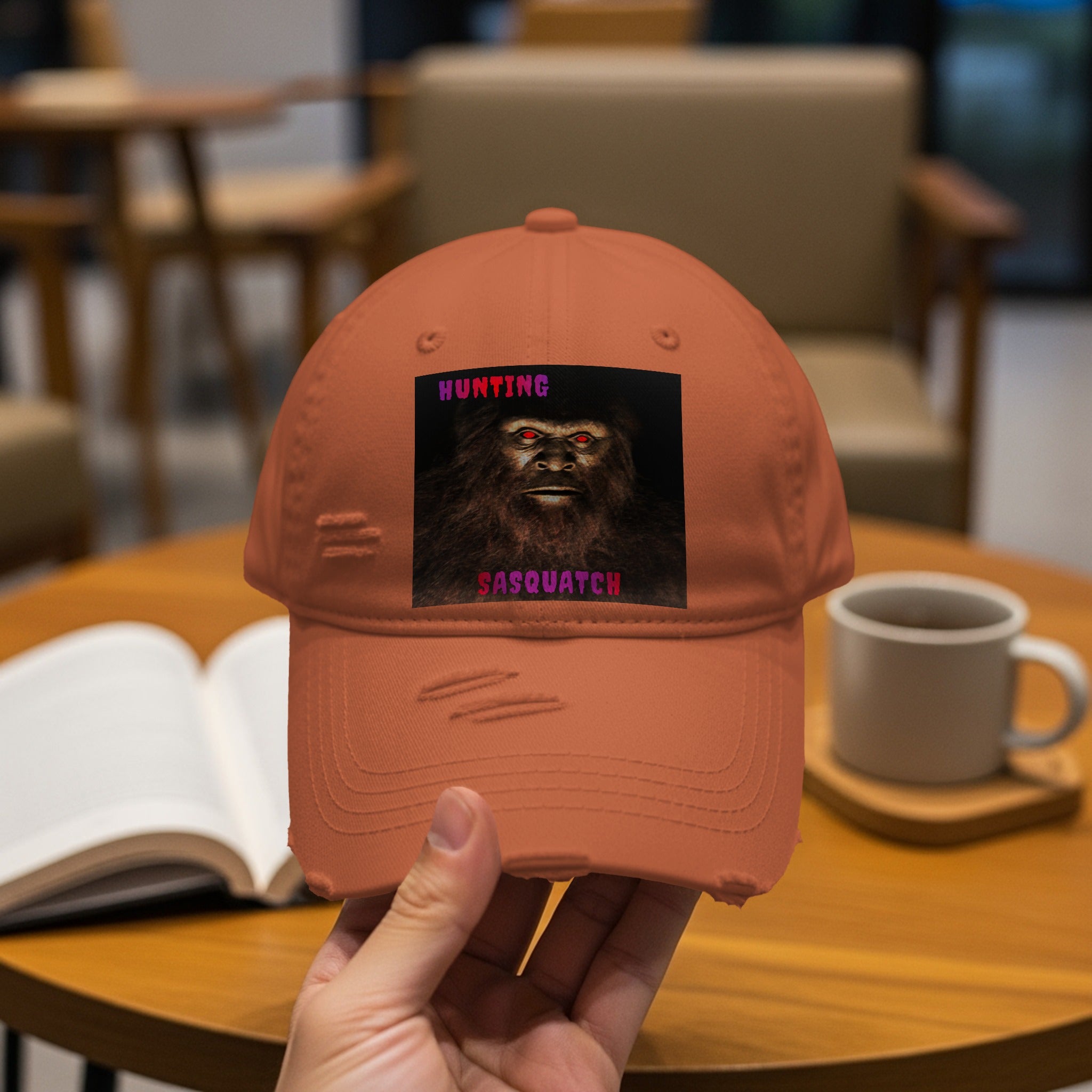 Hunting Sasquatch Graphic Design Hat product