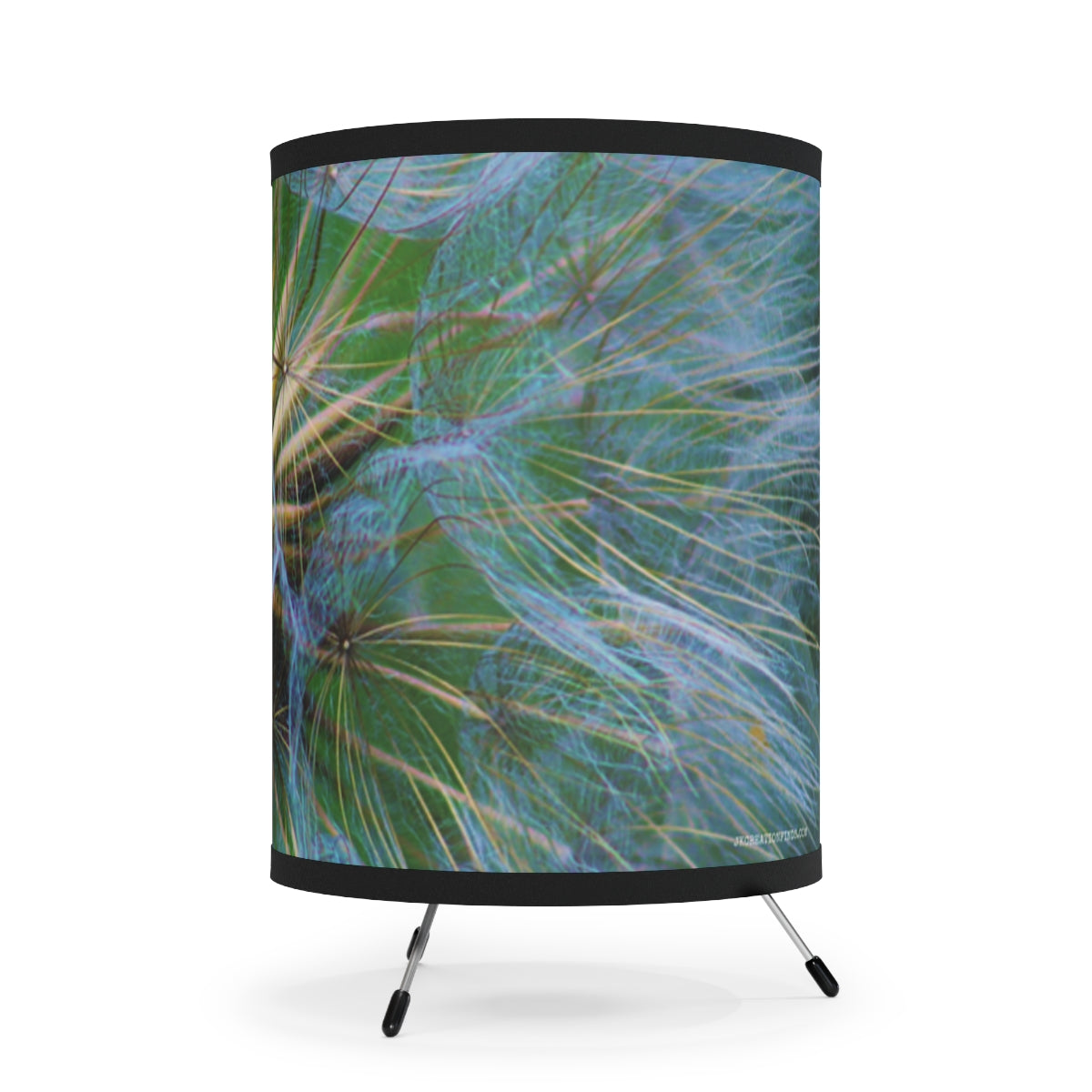 Beautiful Blue and Green Dandelion Art Lamp Shade