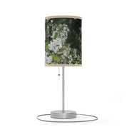 Elegant Floral Design Featuring White Blossoms Lamp