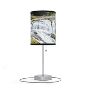 Elegantly Designed Lampshade with Waterfall Scenic View