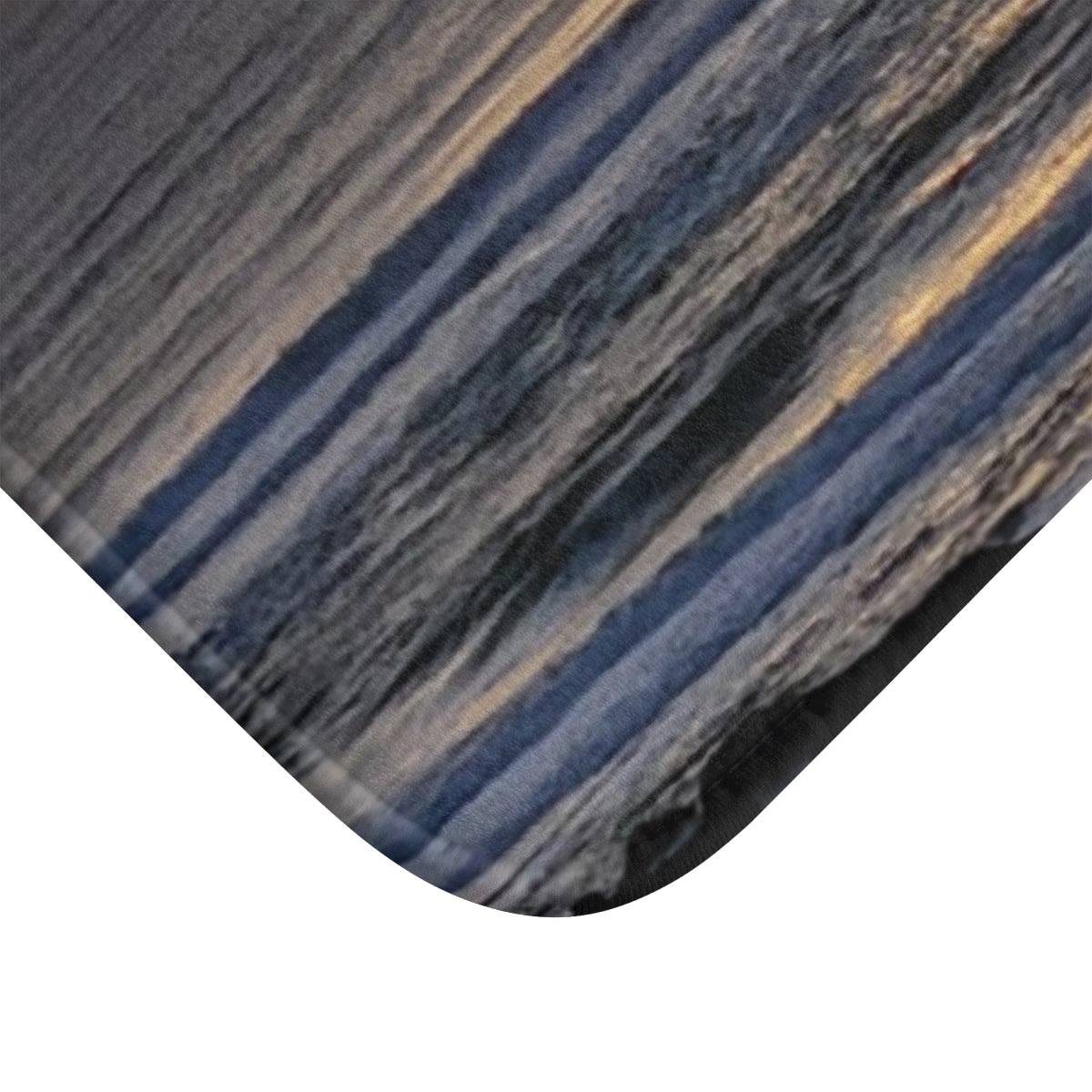 Gorgeous Ocean Wave Design in Sunset Colors Bath Mat