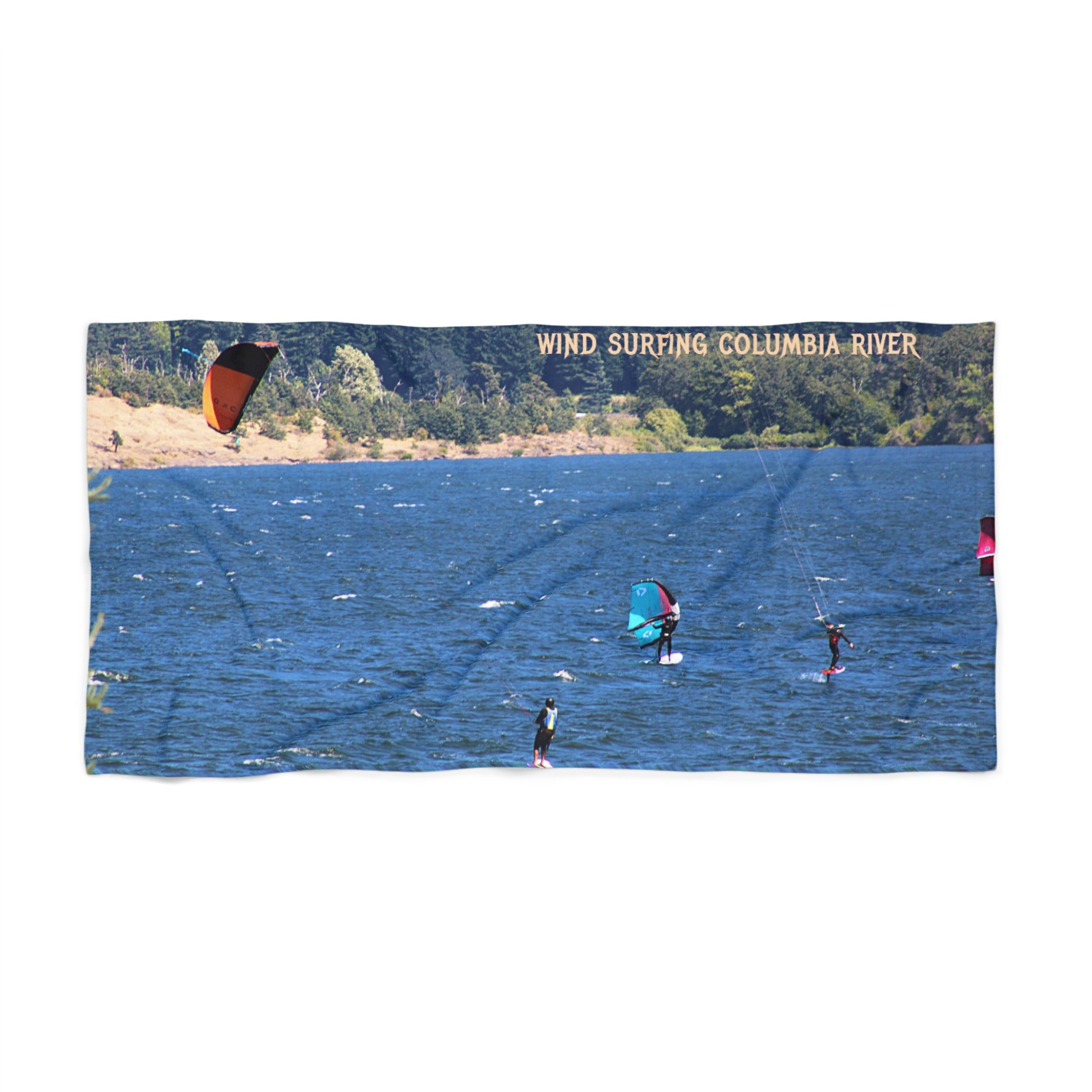 Wind Surfing Columbia River Towel product