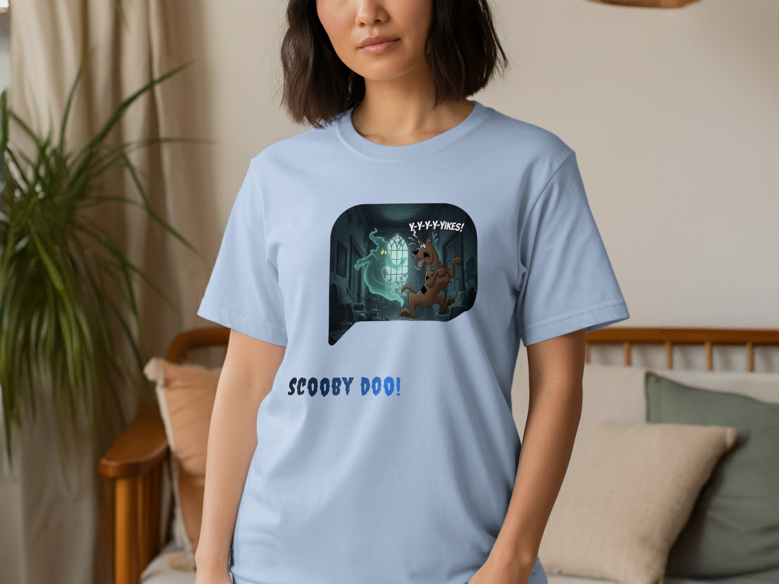 Scooby Doo Haunted House Scene Graphic Tee