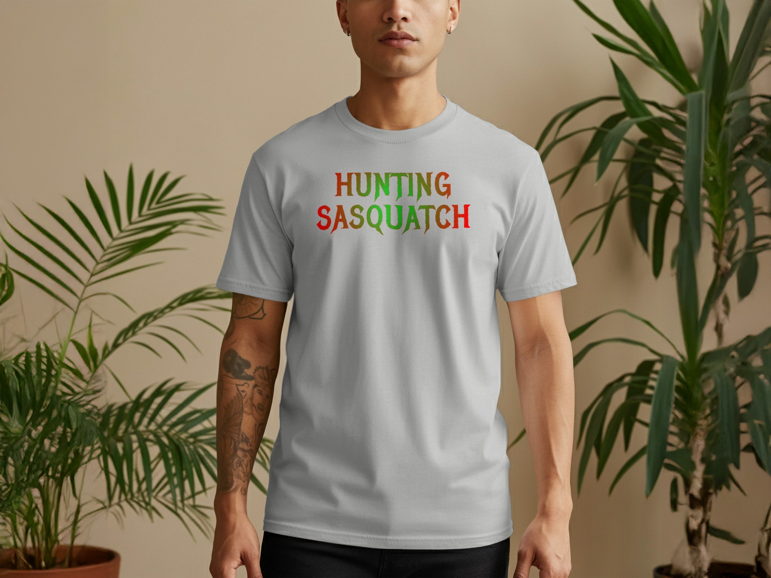 Hunting Sasquatch Graphic Tee Shirt
