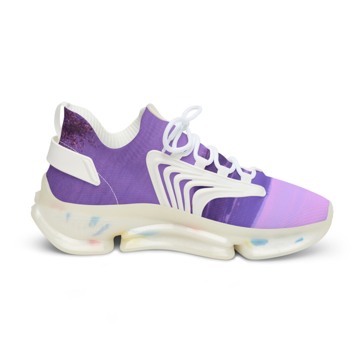 Stylish Mid-Top Sneakers with Unique Sole Design