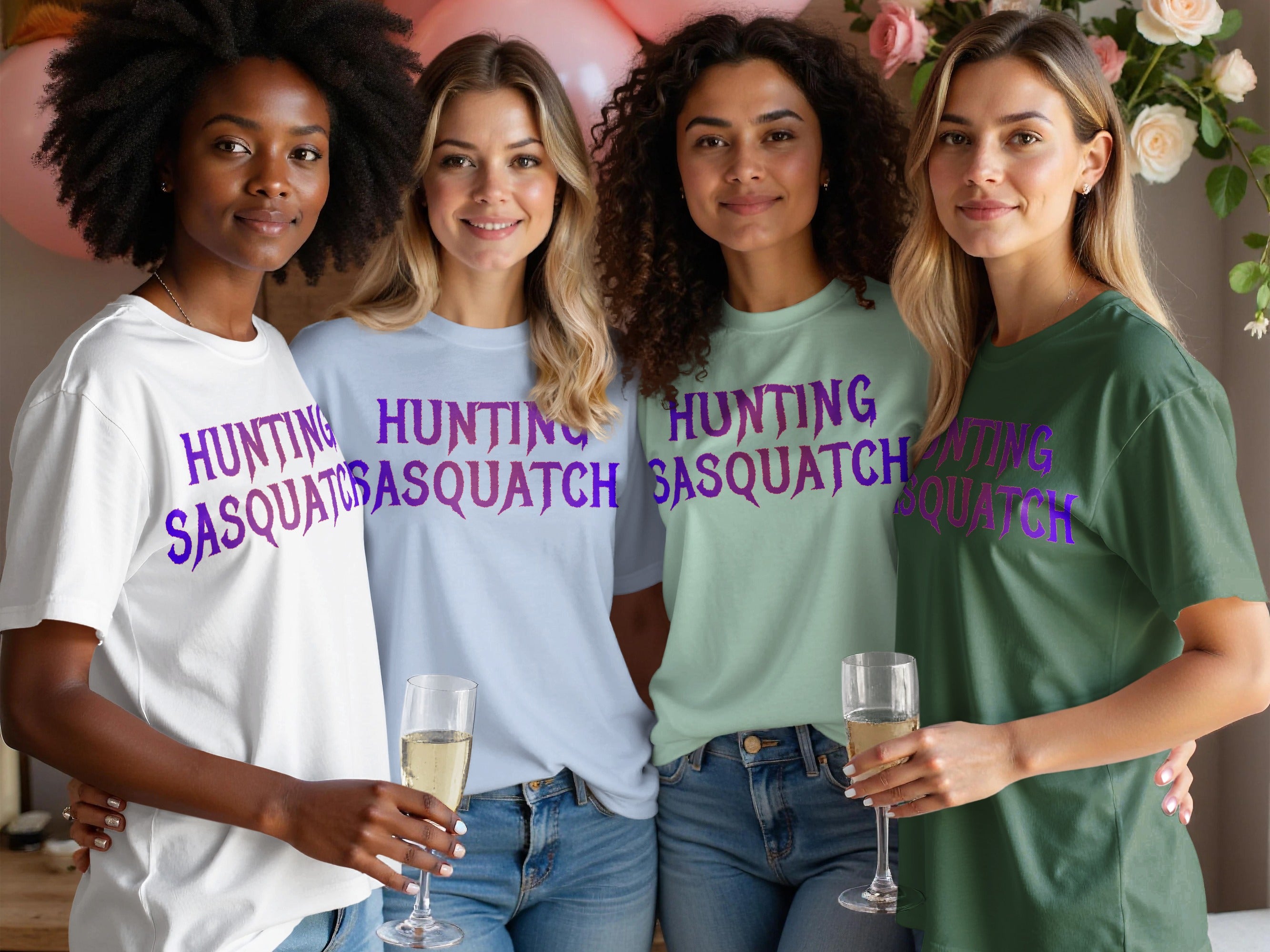 Hunting Sasquatch Graphic Tshirt Casual Tee product