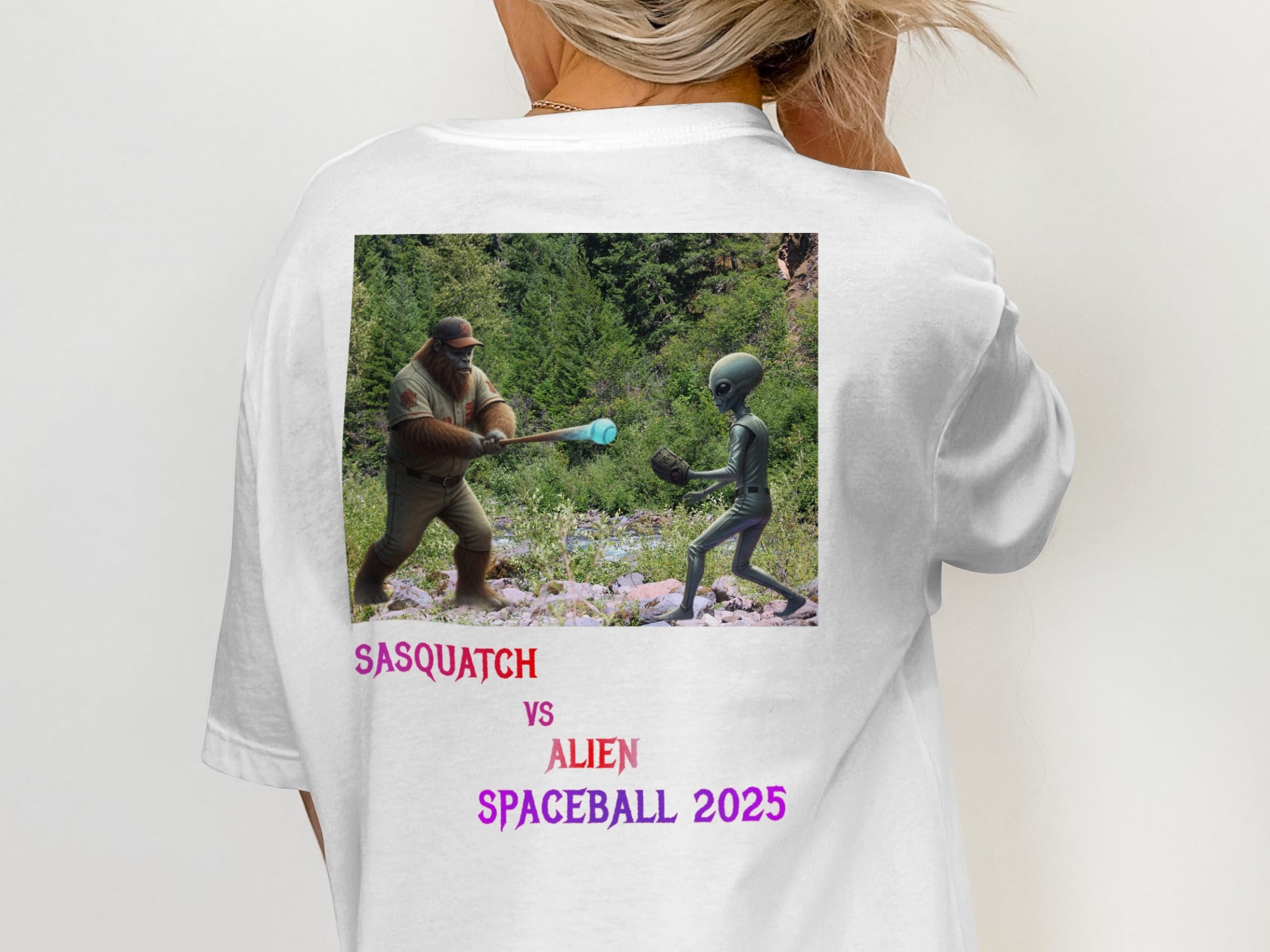 Sasquatch vs Alien Spaceball 2025 Graphic Tee