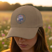 Vintage Sunset Embroidered Cotton Baseball Cap product