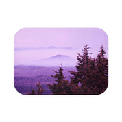 Purple Forest Mist Scenery Bath Mat for Home Decor