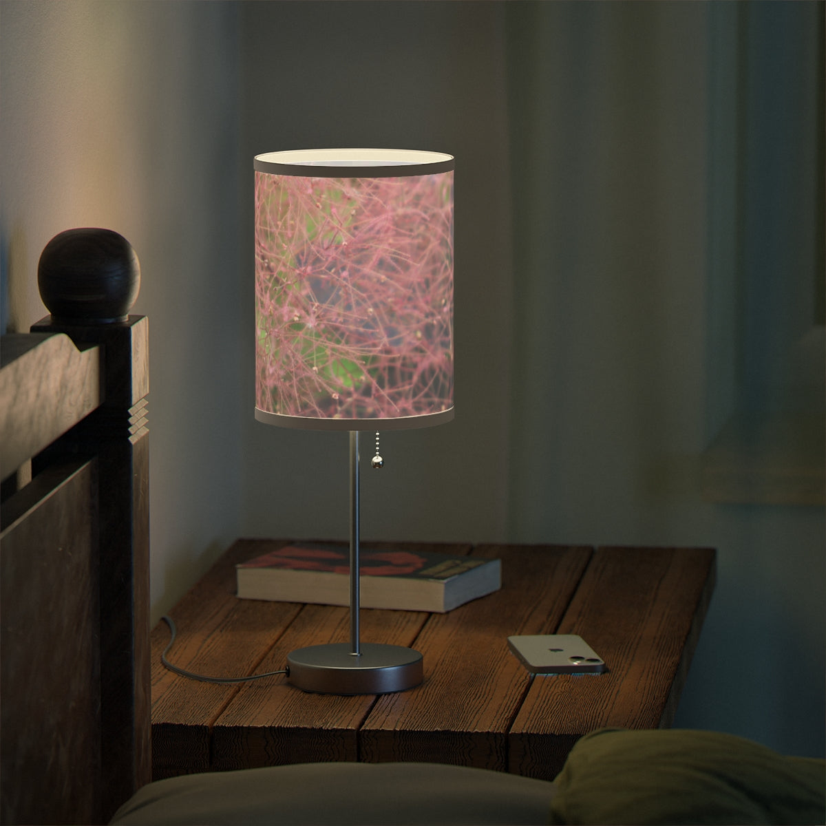 Modern Ambient Bedside Table Lamp with Pull Chain