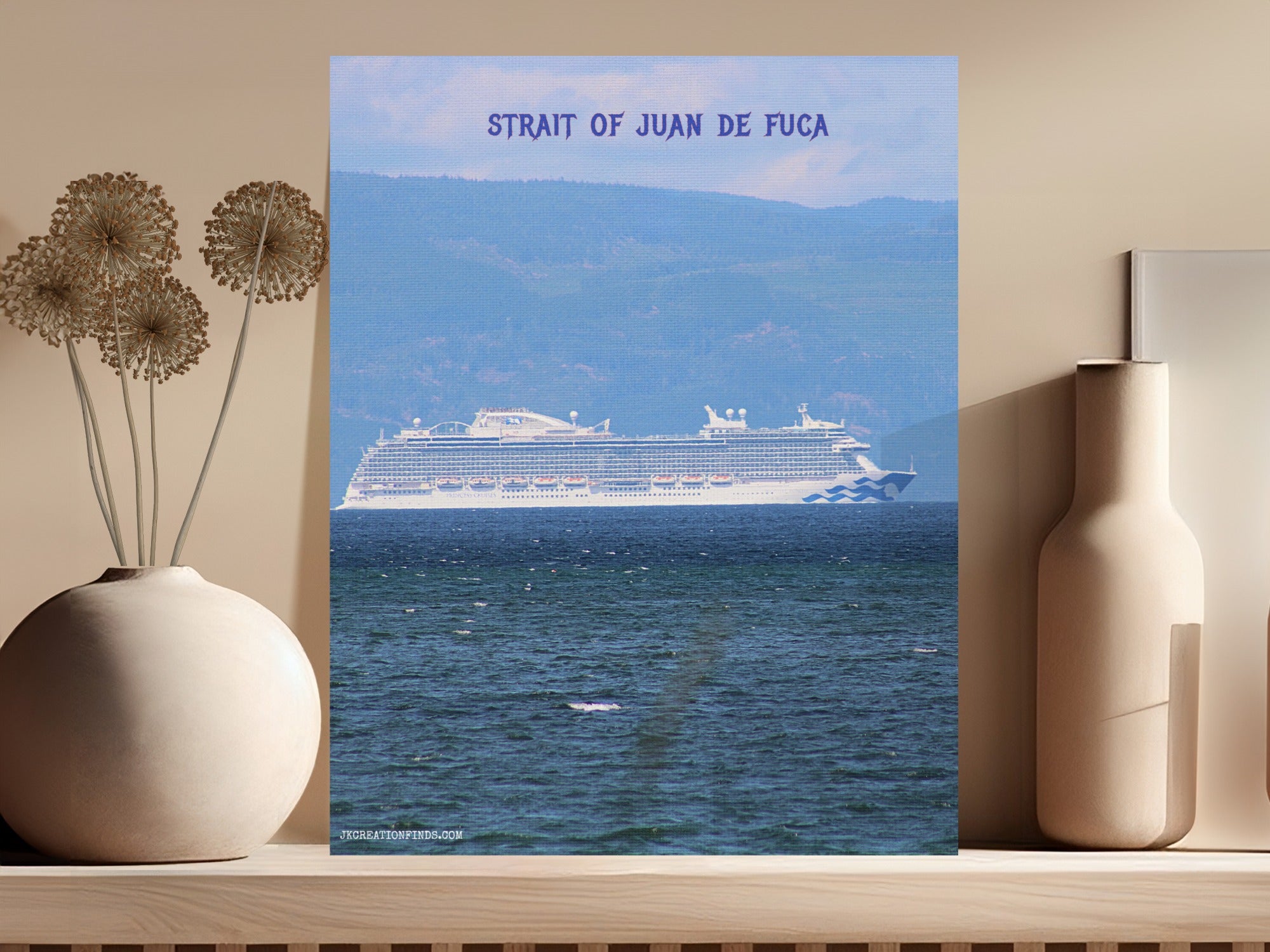Strait of Juan de Fuca Cruise Ship Art product