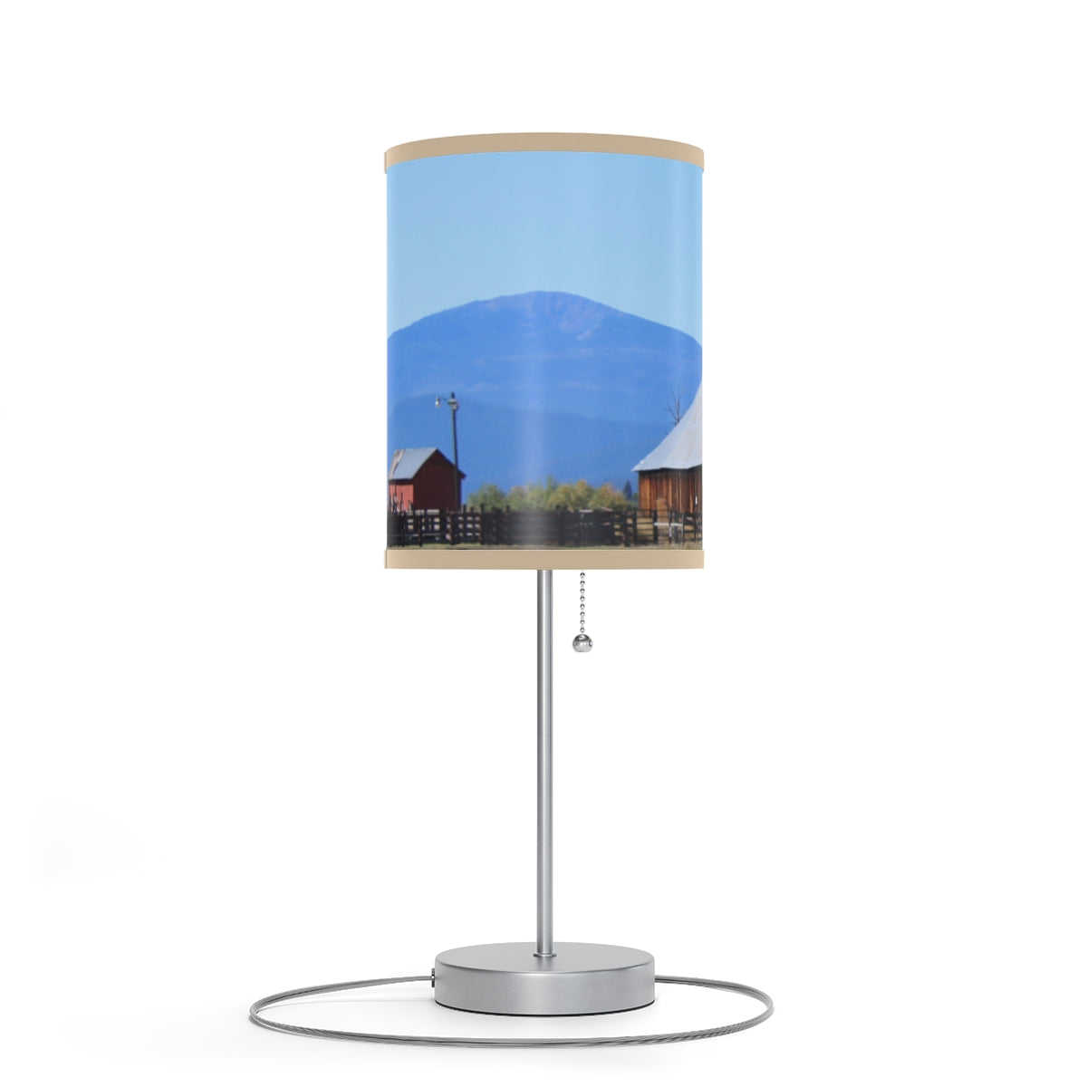 Mountain View with Barns Table Lamp product