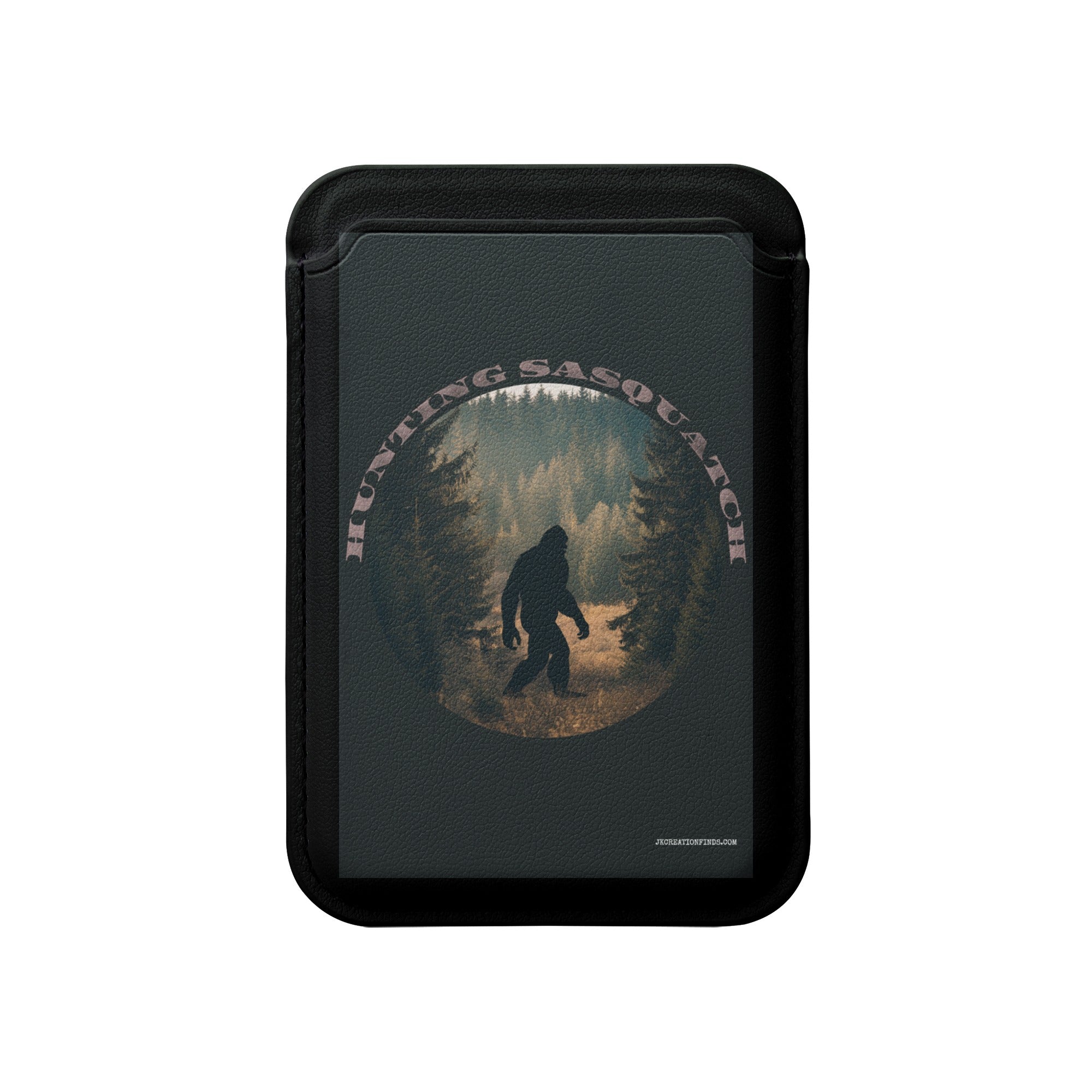 Hunting Sasquatch Design on a Sleek Wallet product