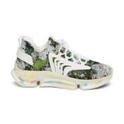 Vibrant Floral Pattern High-Top Athletic Footwear