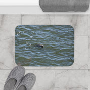 Adorable Swimming Sea Otter Bath Mat for Your Bathroom