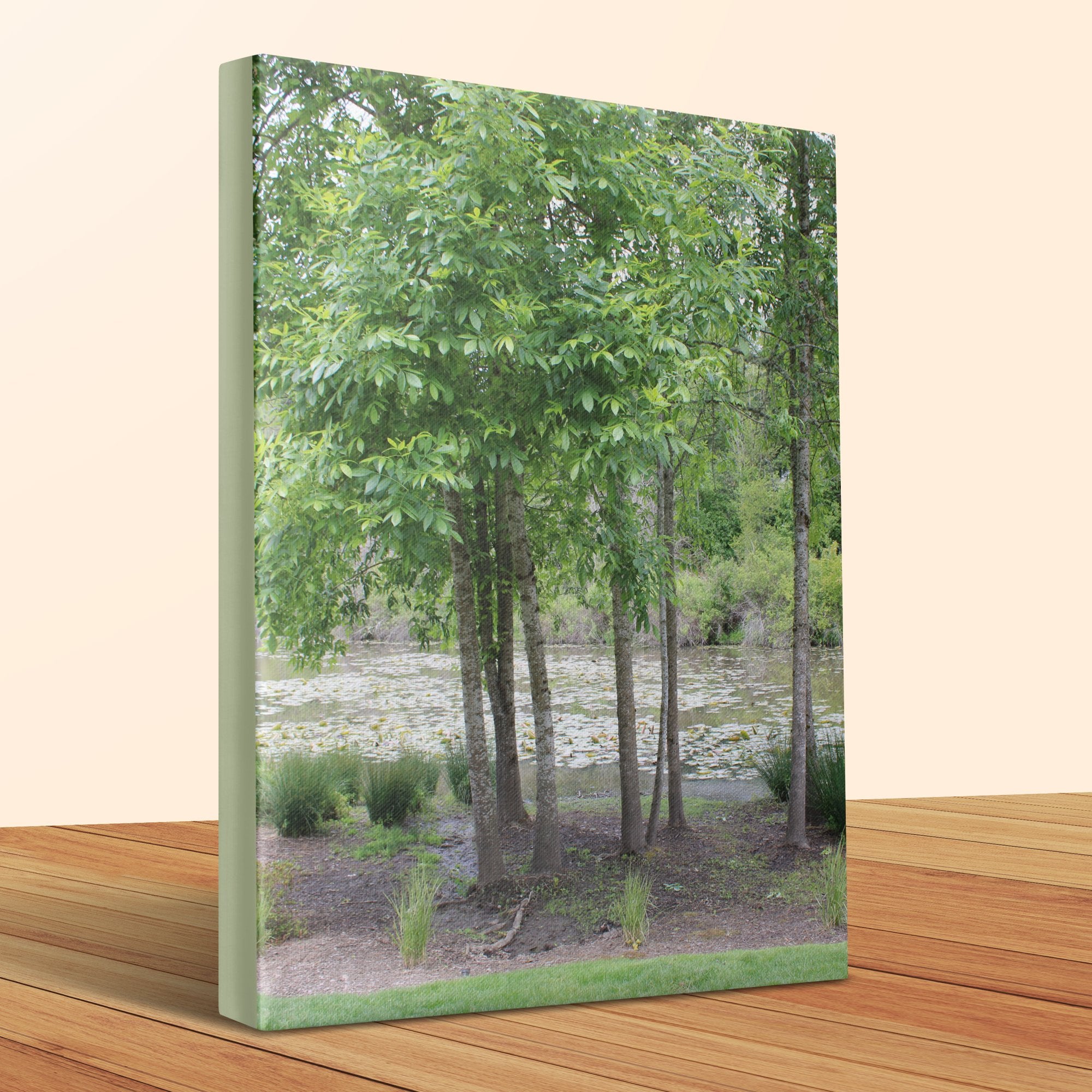 Serene Forest Scene Canvas Wall Art Print product type
