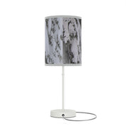 Modern snowy mountain scene desk lamp product