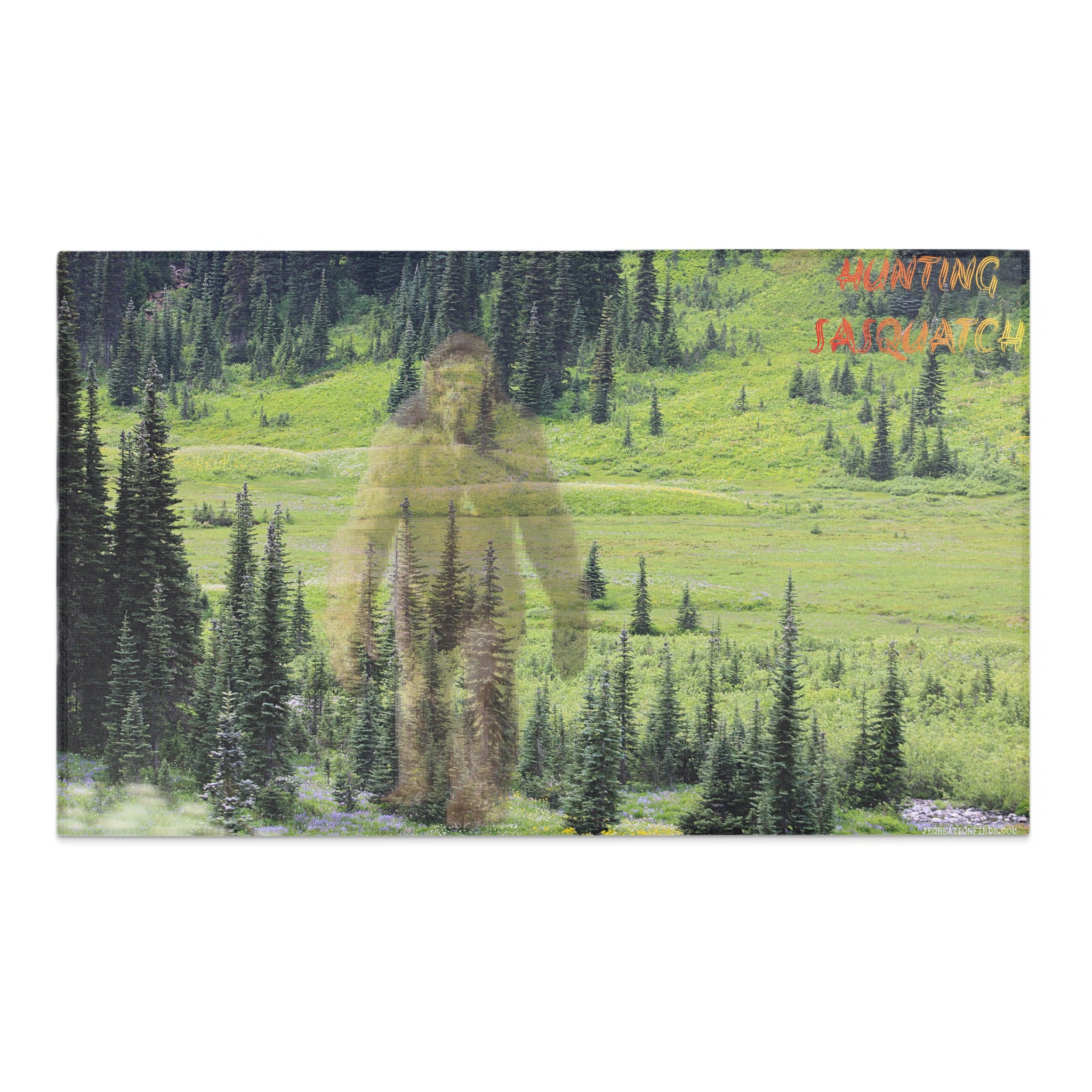 Hunting Sasquatch Scene Art Print product
