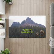 Hunting Sasquatch Mountain Scene Rug product