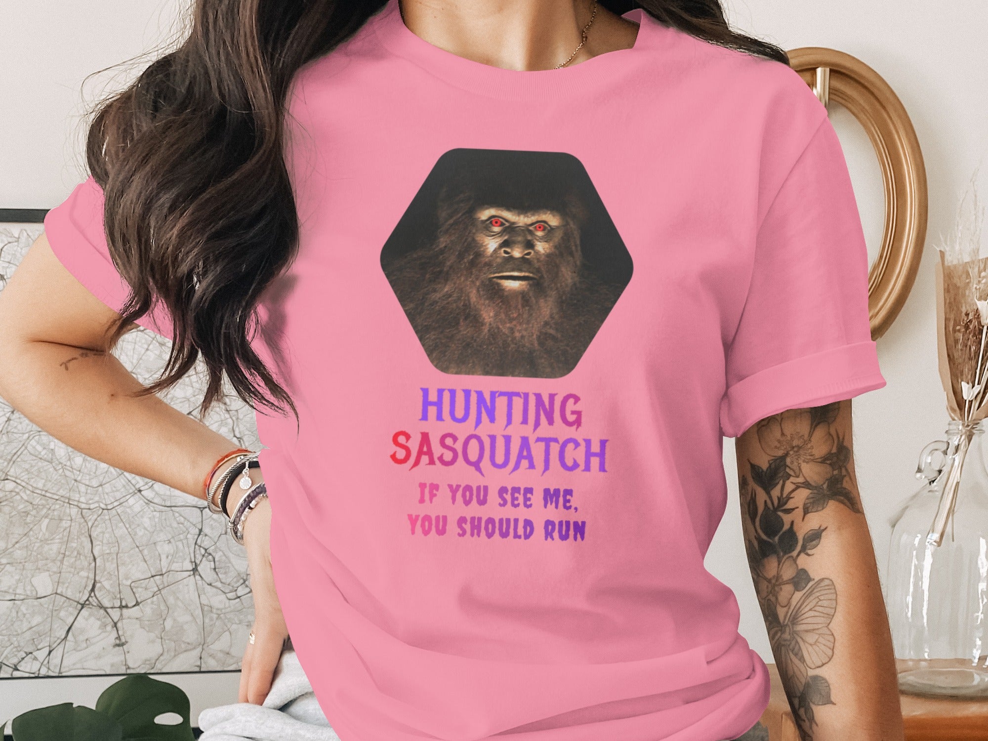 Hunting Sasquatch If You See Me Run T-Shirt product