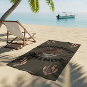 Hunting Sasquatch Beach Towel Funny Hidden Product