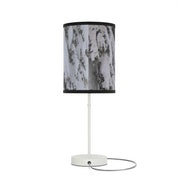 Elegant Table Lamp with Artistic Snowy Mountain Design