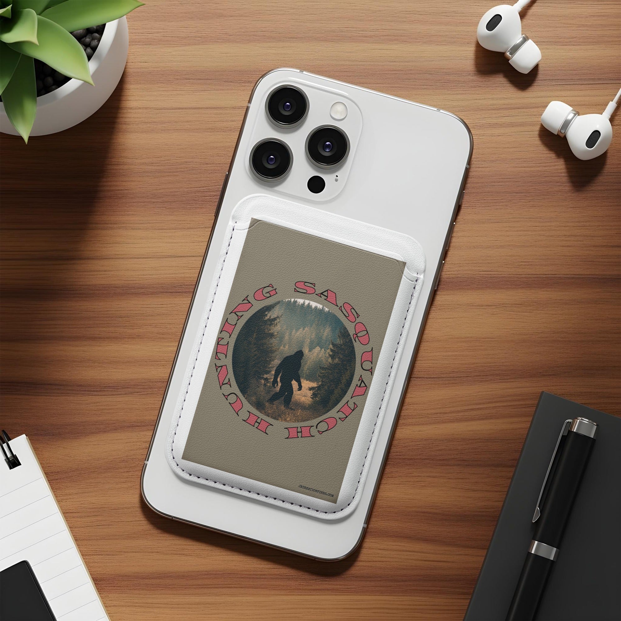 Sasquatch Hunting Design Phone Holder product type