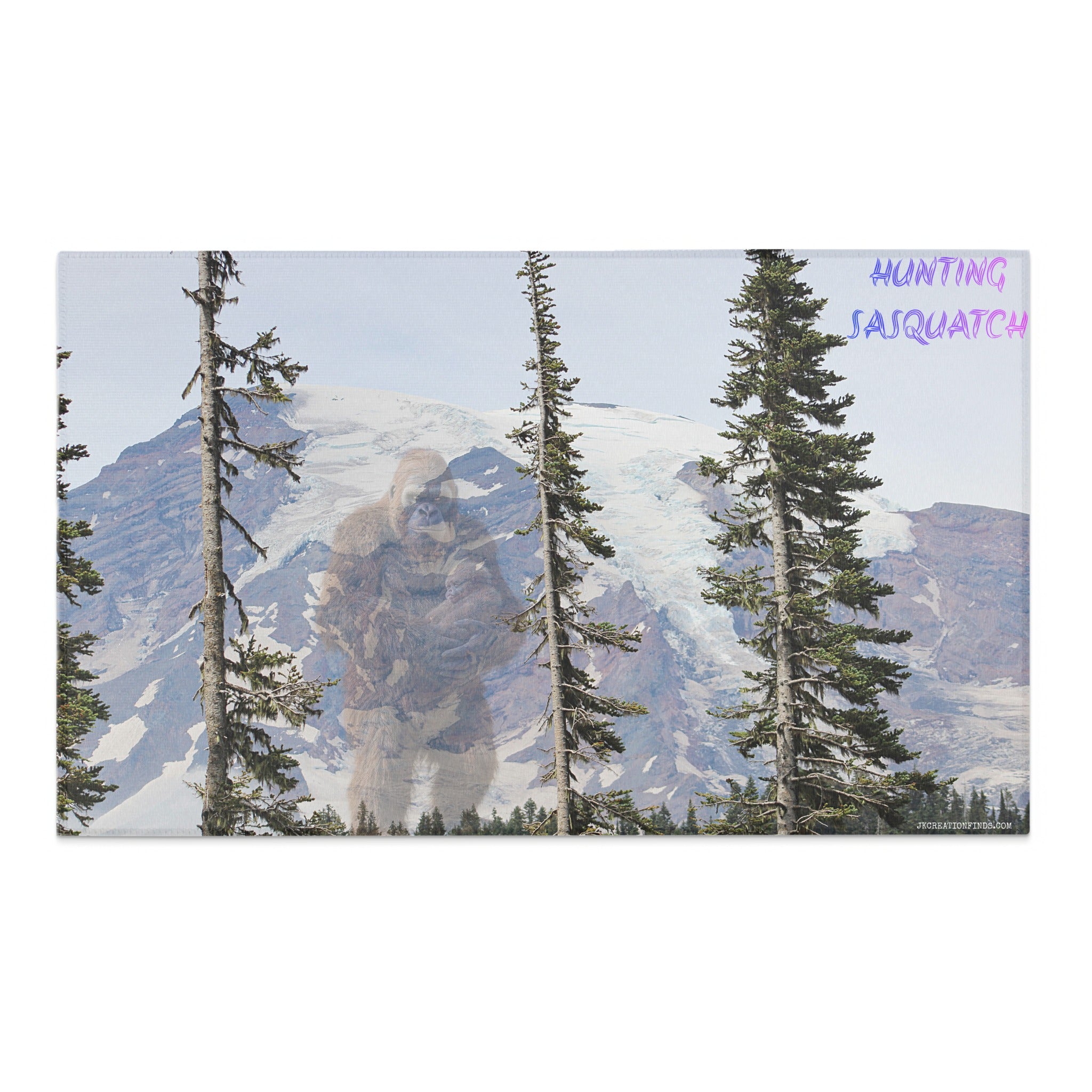 Hunting Sasquatch with Mountain Scene product