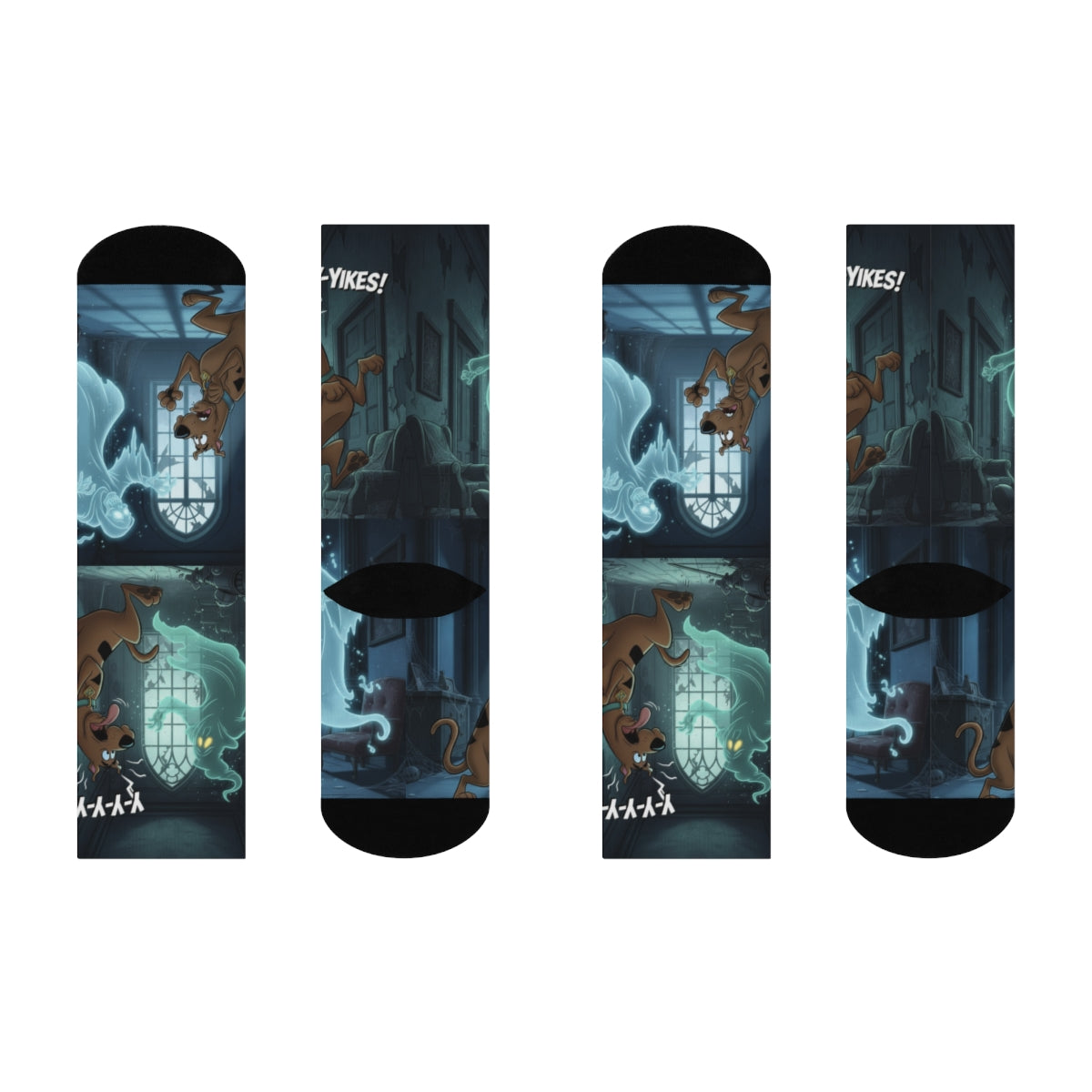 Scooby-Doo Spooky Haunted House Graphic Socks