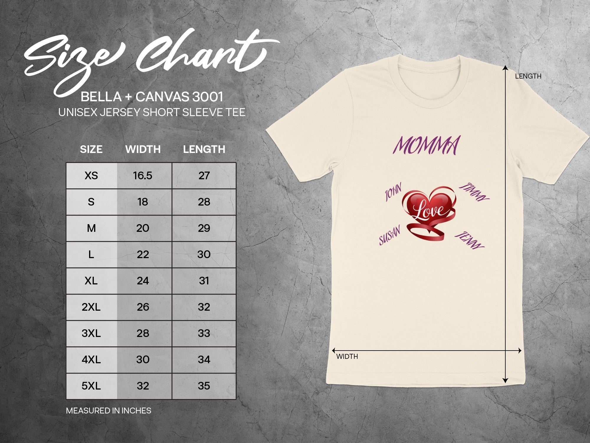 Personalized Family Love Unisex Jersey Short Sleeve Tee product