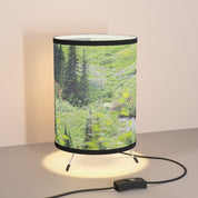 Serene Forest Scene Designer Table Lamp