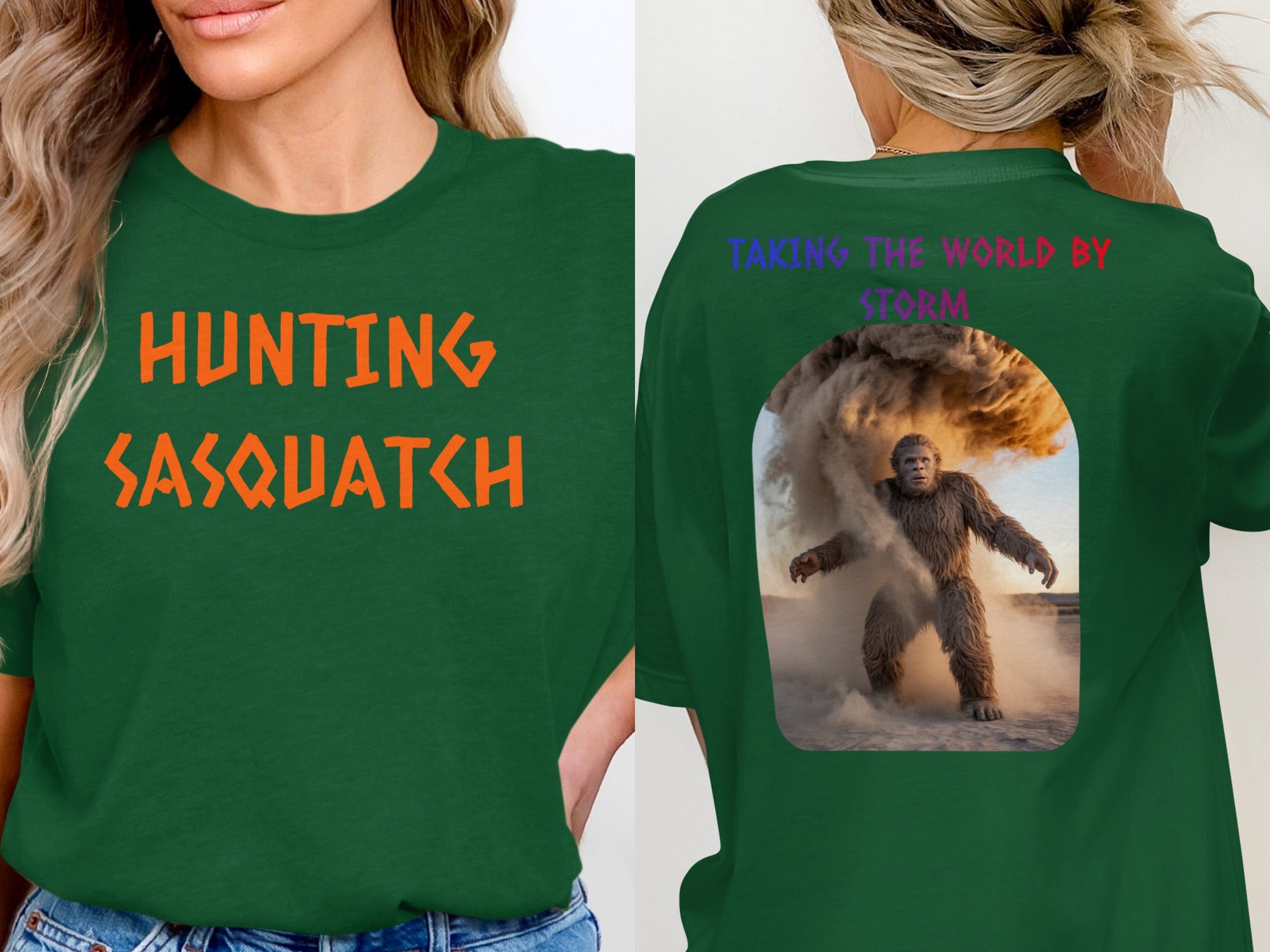 Hunting Sasquatch Graphic Print T-Shirt product type