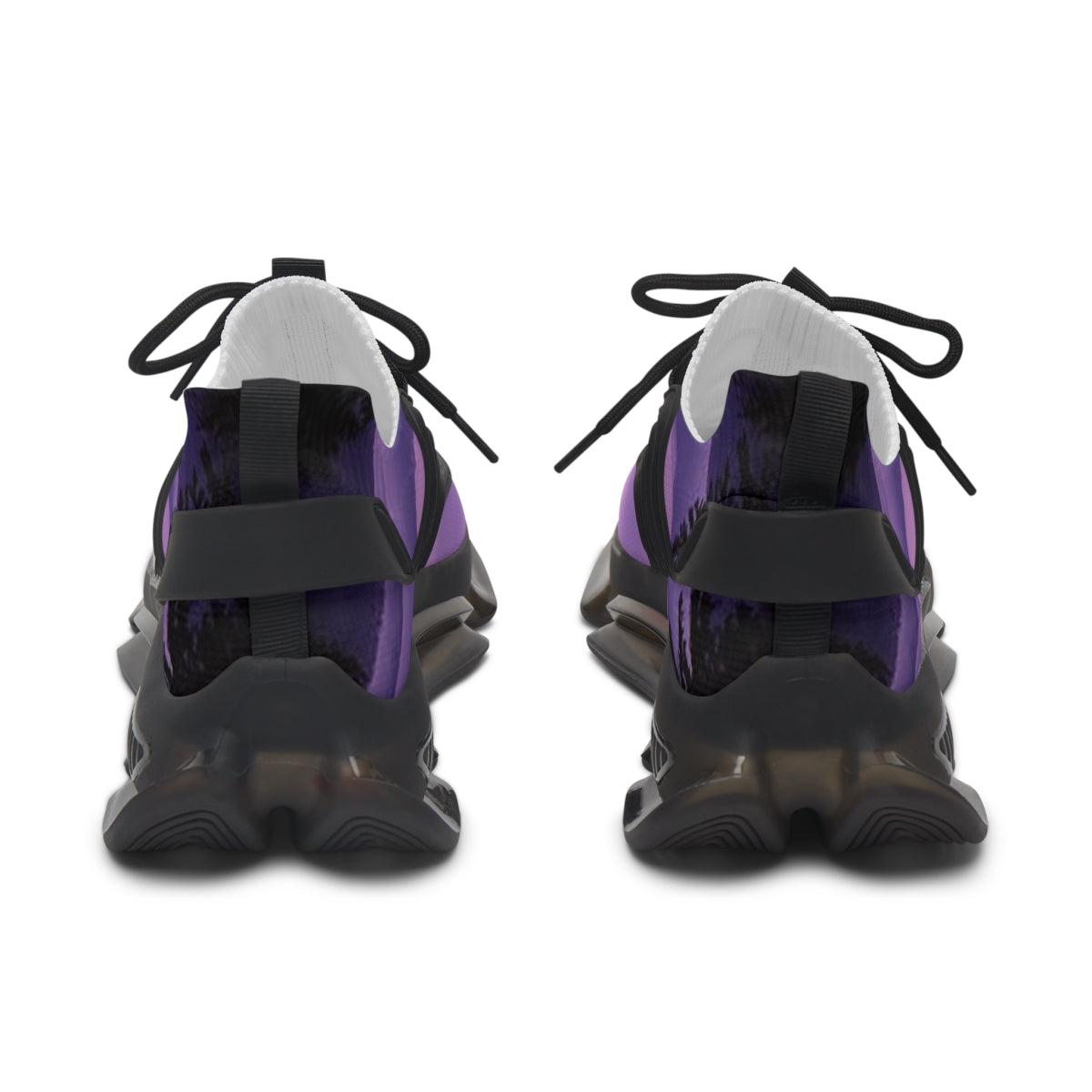 Stylish Black and Purple Trendy Athletic Footwear