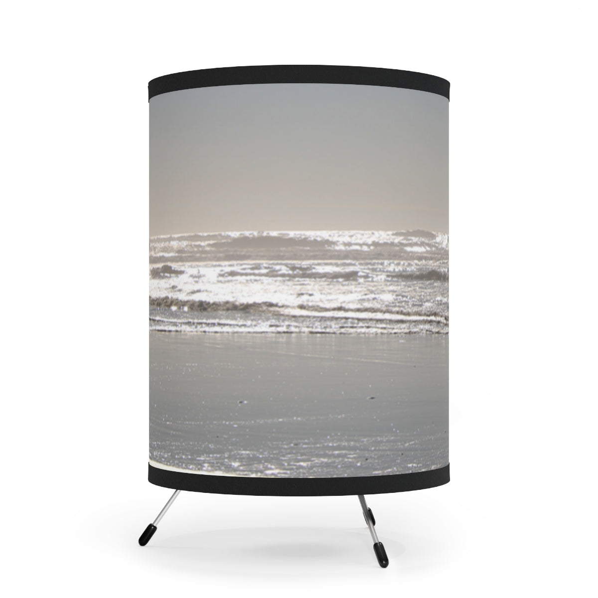 Serene Coastal Scene Custom Drum Lampshade product