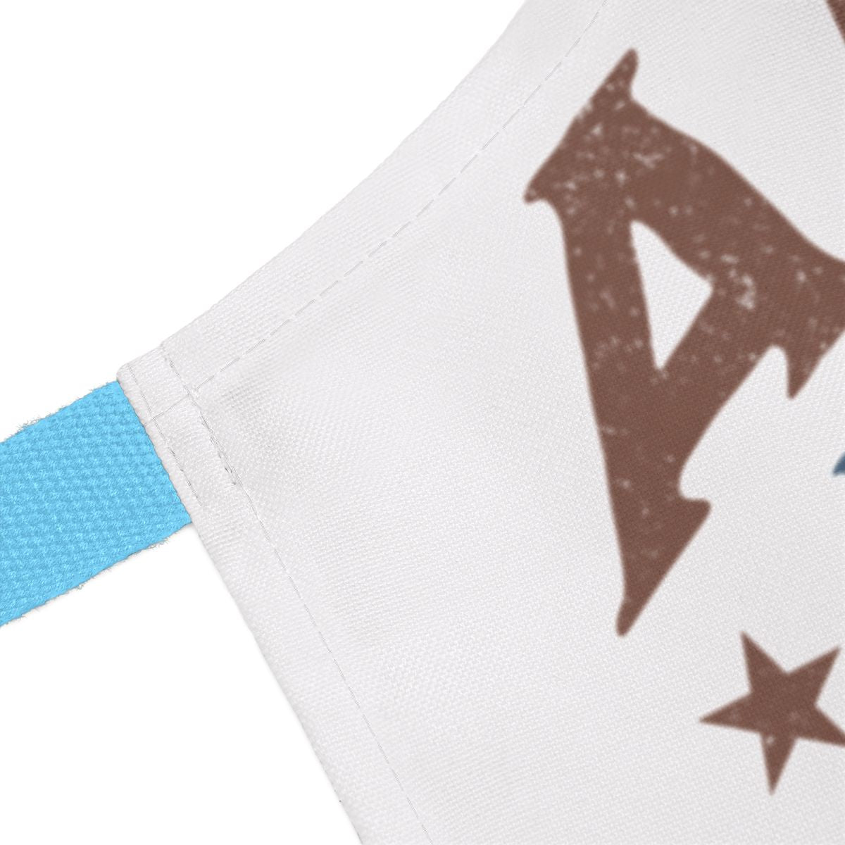 Vintage Style Letter A with Stars Design Apron