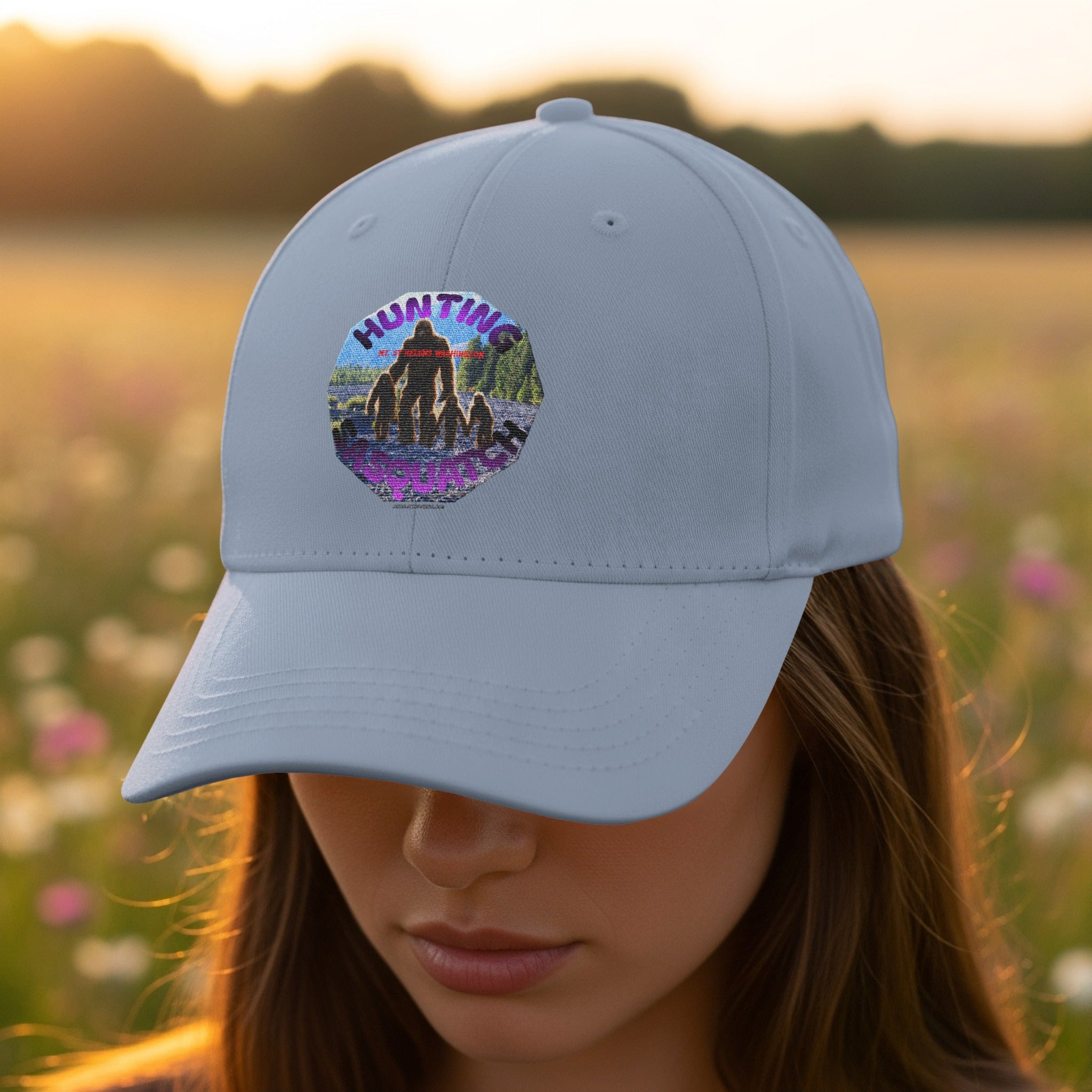 Hunting Themed Embroidered Solid Baseball Cap product