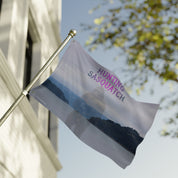 Hunting Sasquatch Graphic Outdoor Flag product type