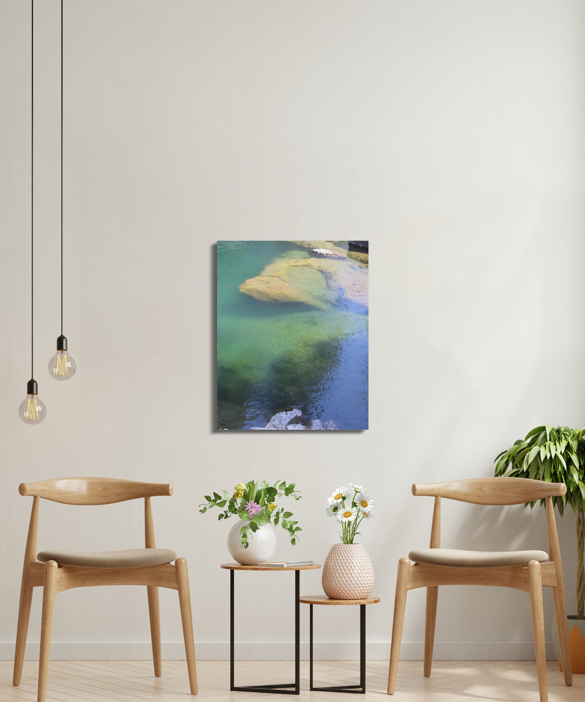 Serene Water Reflections Wall Art Canvas product