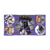Cute Dog Collage Design on Purple Background product
