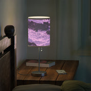 Coastal Purple Waves Decorative Bedside Table Lamp