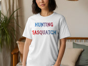 Hunting Sasquatch Graphic White Short Sleeve T-Shirt product