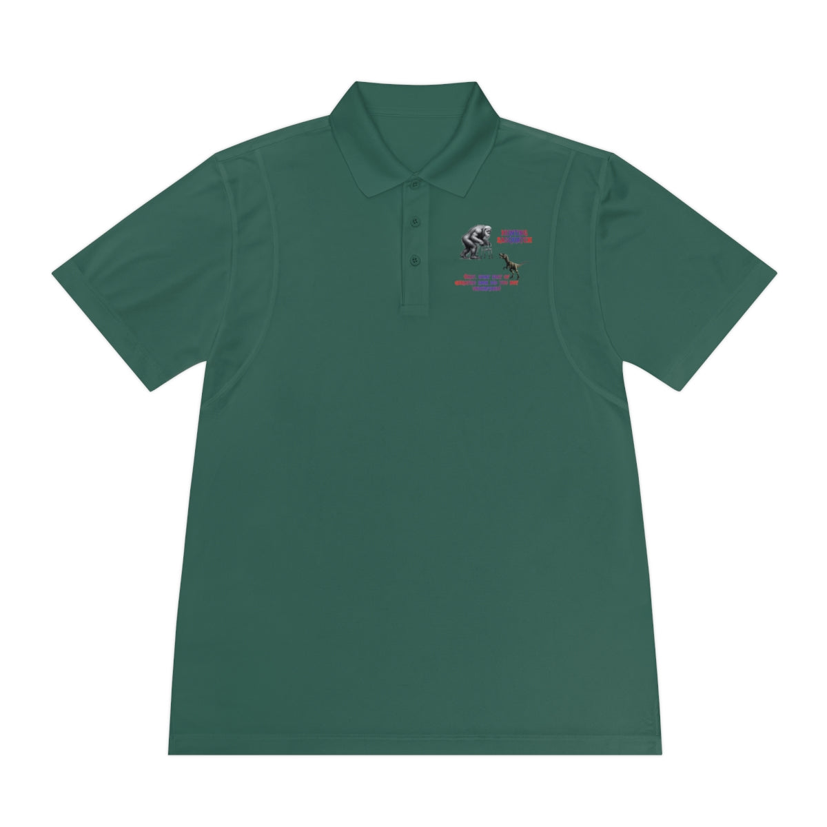 Stylish Green Polo with Unique Design Embroidered